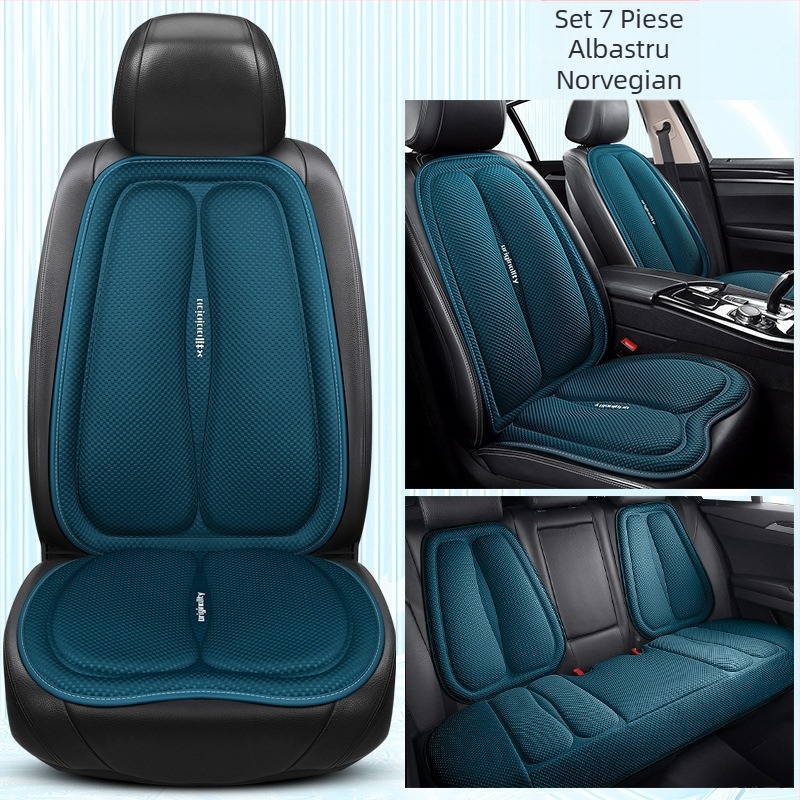 Pernă auto cu straturi spațiale de vară, ventilată și respirabilă, set de trei piese, decorațiuni auto creative, consumabile auto