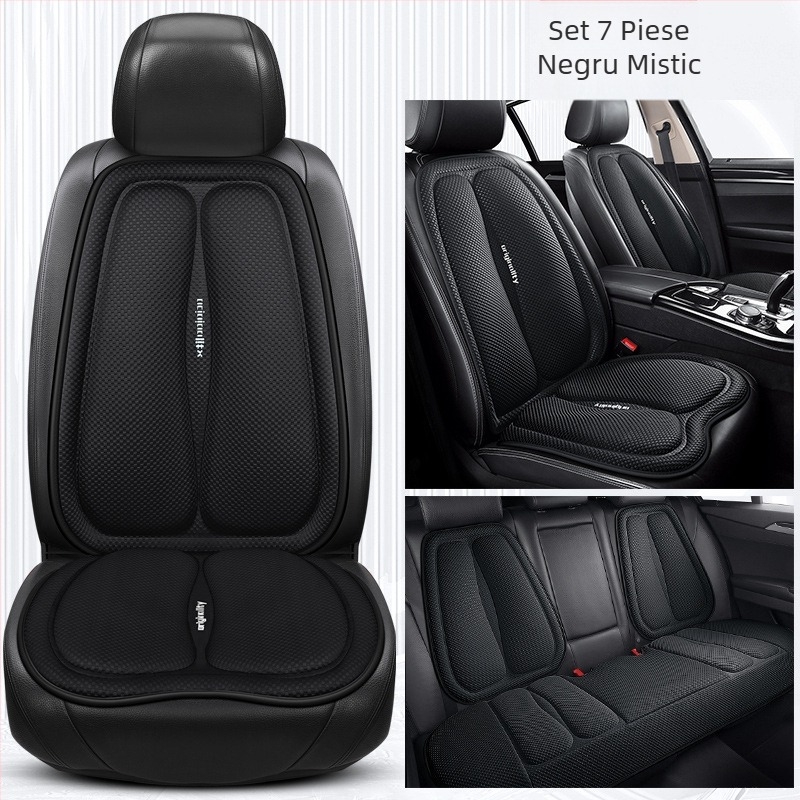 Pernă auto cu straturi spațiale de vară, ventilată și respirabilă, set de trei piese, decorațiuni auto creative, consumabile auto