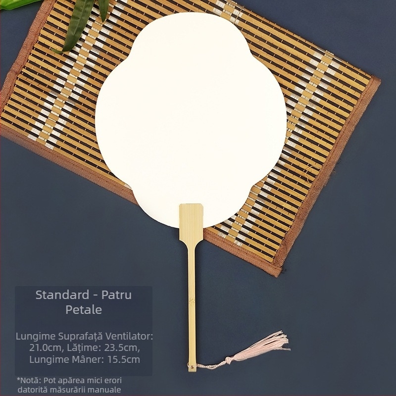 Vopsea de albire goală specială antică Xuan hârtie evantai caligrafie pictură manuală DIY fabricare evantai vopsea material evantai îngroșat evantai