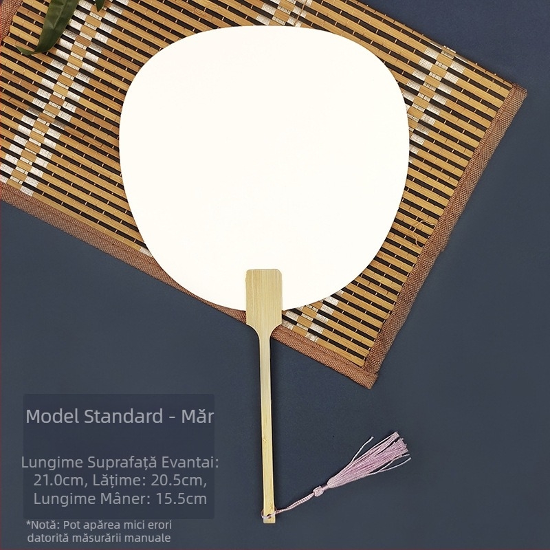 Vopsea de albire goală specială antică Xuan hârtie evantai caligrafie pictură manuală DIY fabricare evantai vopsea material evantai îngroșat evantai