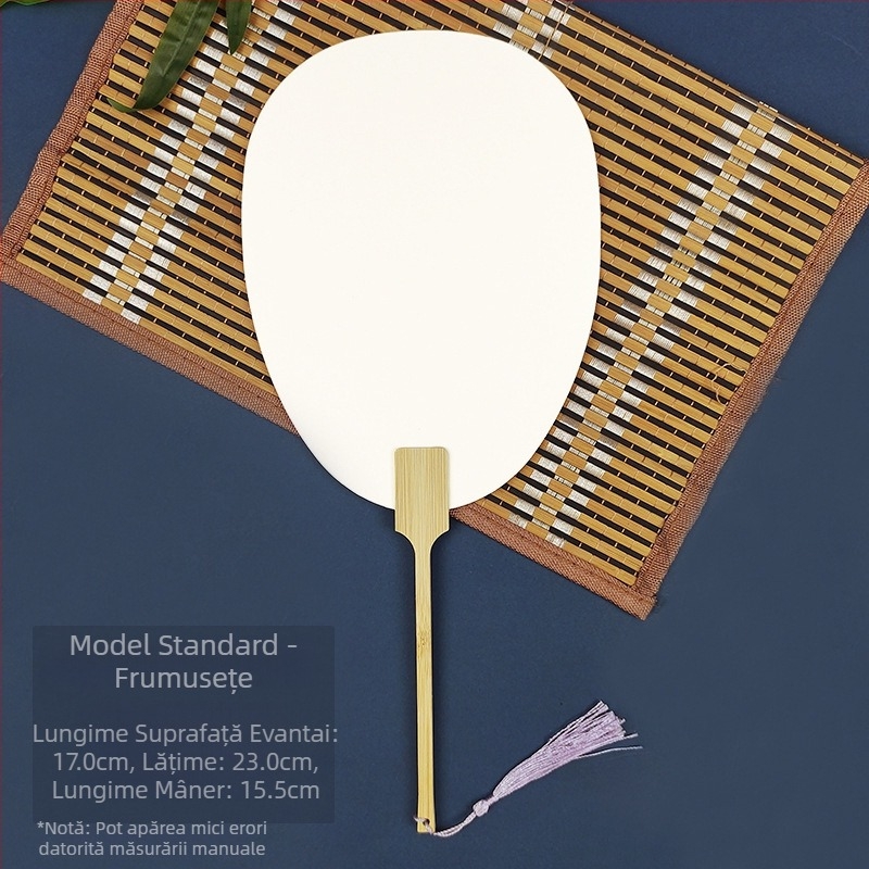 Vopsea de albire goală specială antică Xuan hârtie evantai caligrafie pictură manuală DIY fabricare evantai vopsea material evantai îngroșat evantai