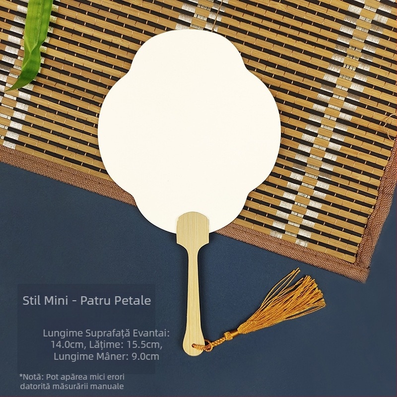 Vopsea de albire goală specială antică Xuan hârtie evantai caligrafie pictură manuală DIY fabricare evantai vopsea material evantai îngroșat evantai