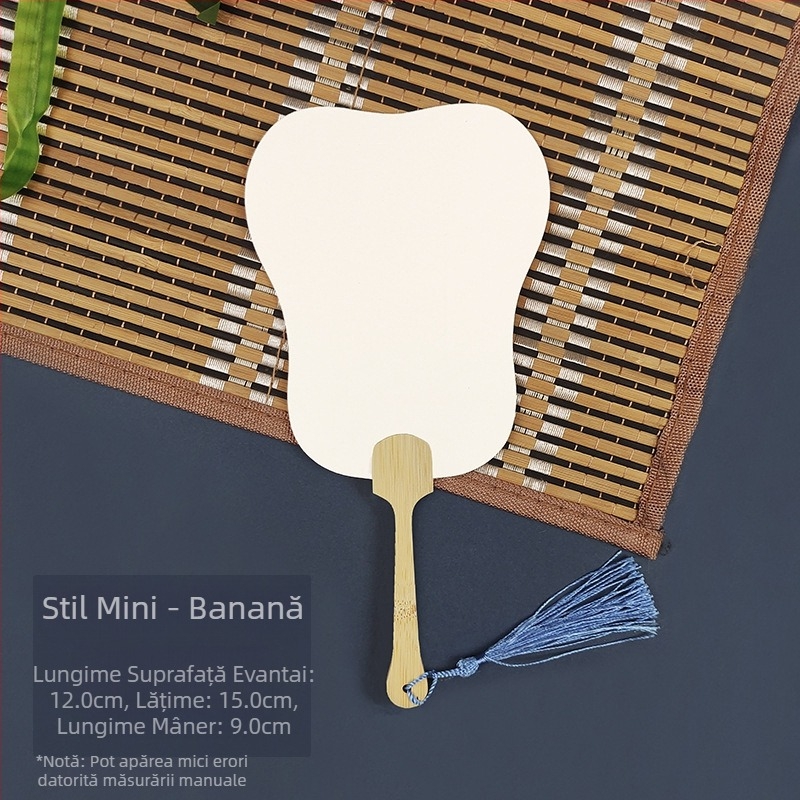 Vopsea de albire goală specială antică Xuan hârtie evantai caligrafie pictură manuală DIY fabricare evantai vopsea material evantai îngroșat evantai