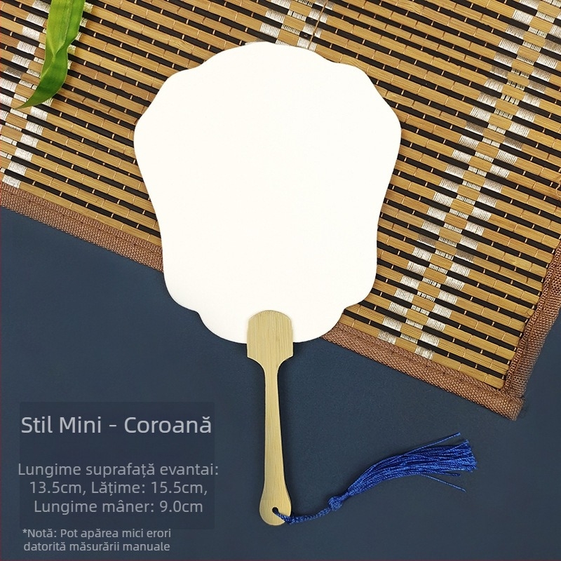 Vopsea de albire goală specială antică Xuan hârtie evantai caligrafie pictură manuală DIY fabricare evantai vopsea material evantai îngroșat evantai