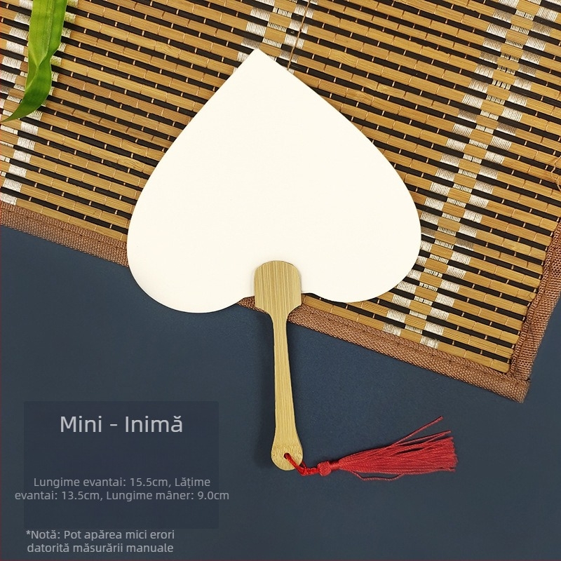 Vopsea de albire goală specială antică Xuan hârtie evantai caligrafie pictură manuală DIY fabricare evantai vopsea material evantai îngroșat evantai