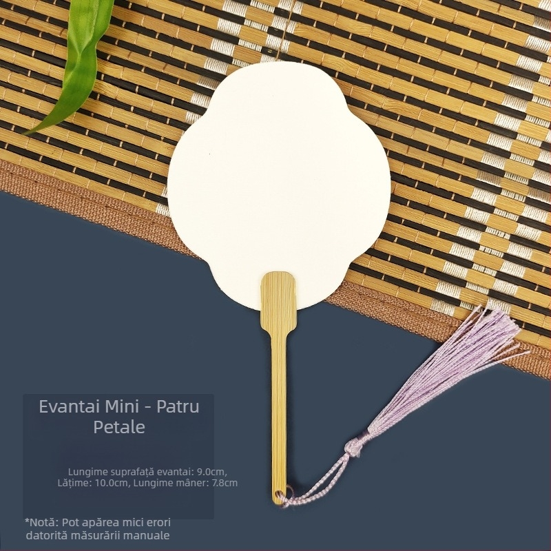 Vopsea de albire goală specială antică Xuan hârtie evantai caligrafie pictură manuală DIY fabricare evantai vopsea material evantai îngroșat evantai