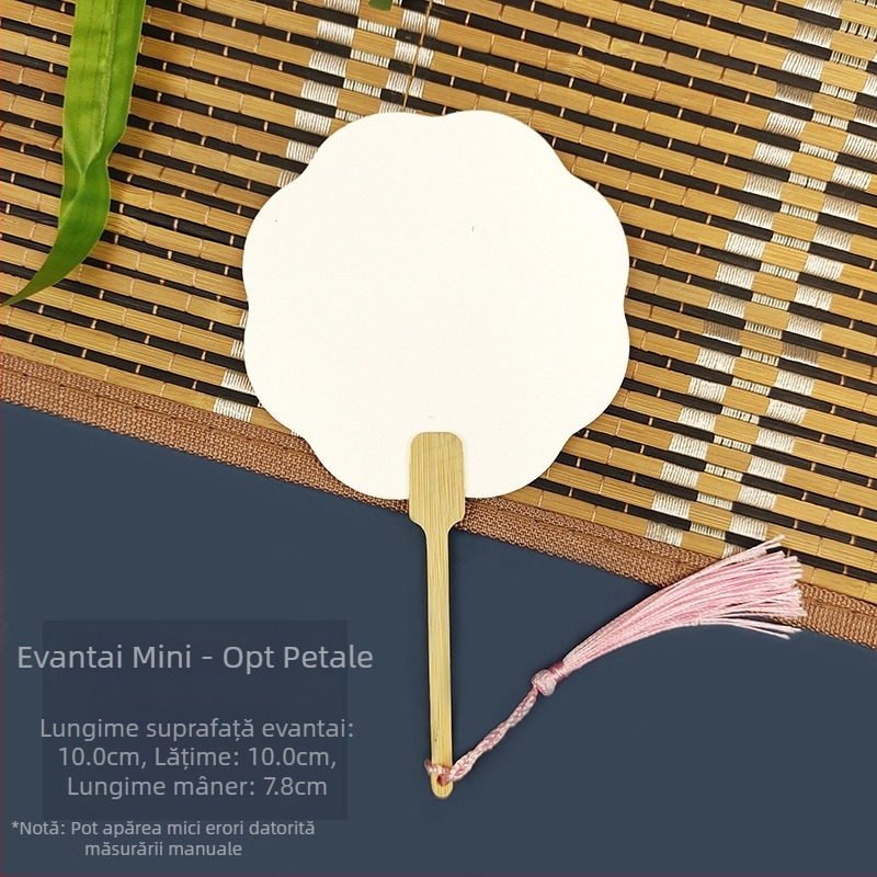 Vopsea de albire goală specială antică Xuan hârtie evantai caligrafie pictură manuală DIY fabricare evantai vopsea material evantai îngroșat evantai