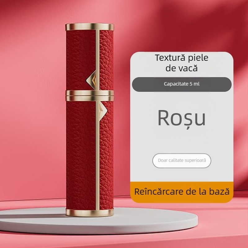 Sticlă de parfum mini portabilă de înaltă calitate, sticlă de parfum reîncărcabilă, sticlă mică goală cu umplere la bază, sticlă cu pulverizator autopompabilă în stoc