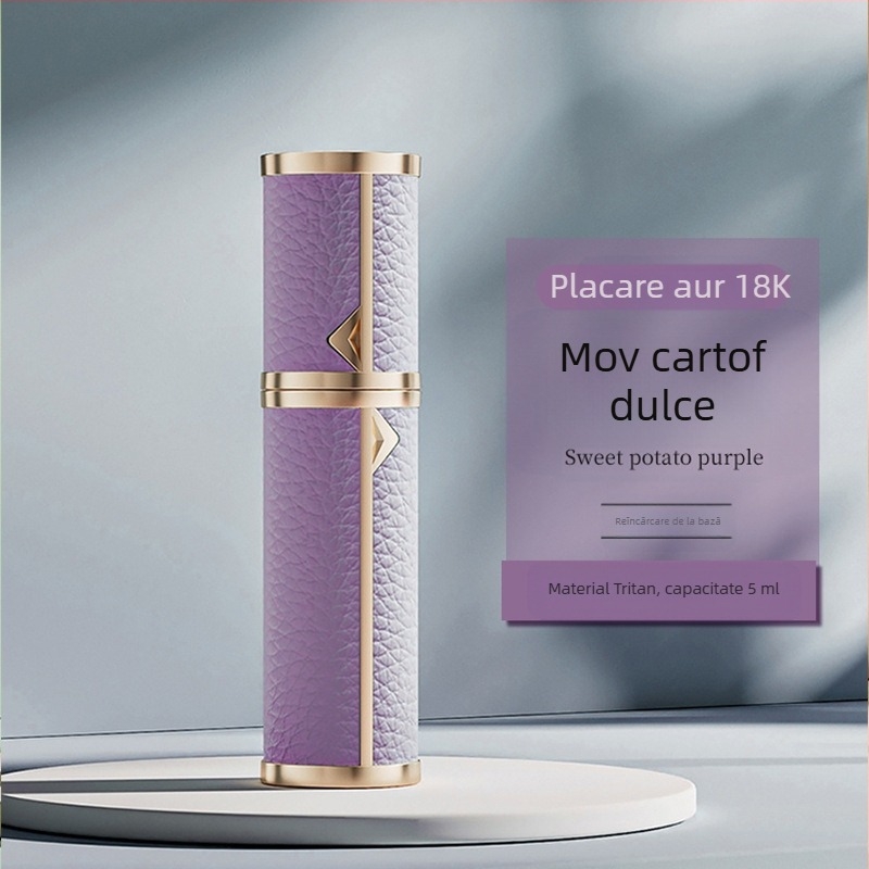 Sticlă de parfum mini portabilă de înaltă calitate, sticlă de parfum reîncărcabilă, sticlă mică goală cu umplere la bază, sticlă cu pulverizator autopompabilă în stoc