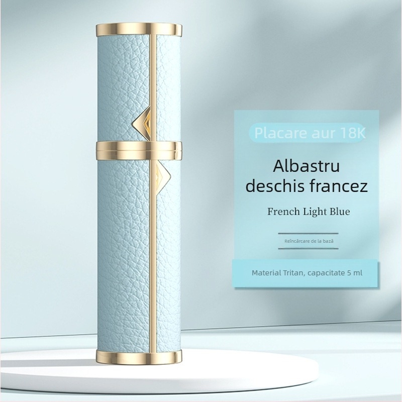 Sticlă de parfum mini portabilă de înaltă calitate, sticlă de parfum reîncărcabilă, sticlă mică goală cu umplere la bază, sticlă cu pulverizator autopompabilă în stoc