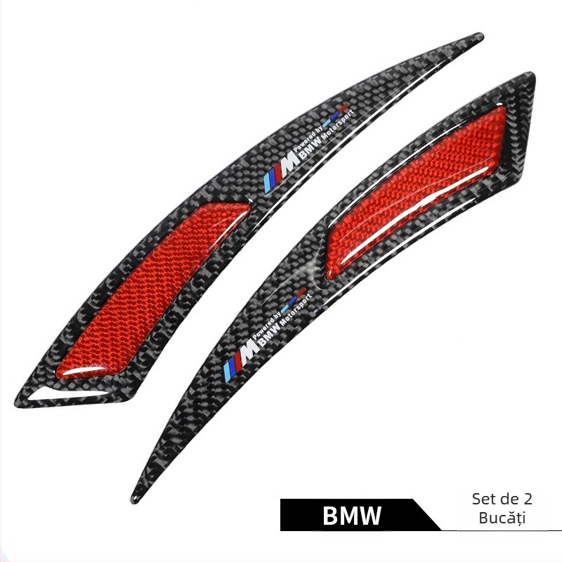 Bandă anti-coliziune pentru sprâncene, din fibră de carbon reală, anti-coliziune, anti-zgârieturi, lipici anti-coliziune, autocolant decorativ, bandă decorativă pentru roți auto noi