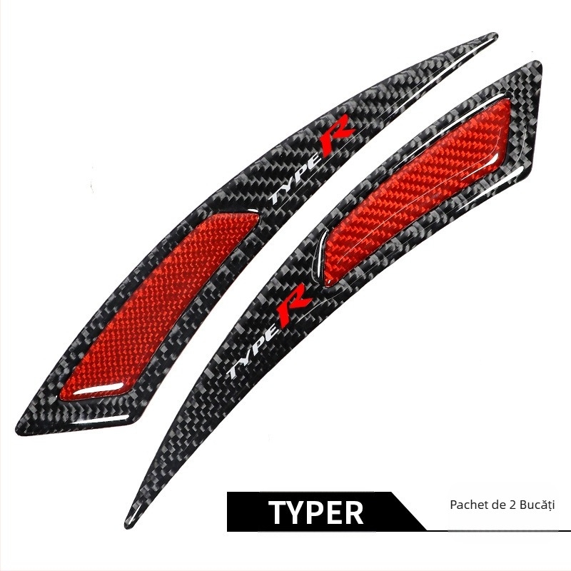 Bandă anti-coliziune pentru sprâncene, din fibră de carbon reală, anti-coliziune, anti-zgârieturi, lipici anti-coliziune, autocolant decorativ, bandă decorativă pentru roți auto noi