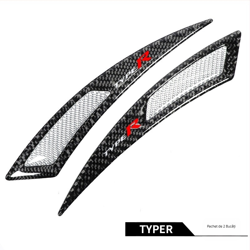 Bandă anti-coliziune pentru sprâncene, din fibră de carbon reală, anti-coliziune, anti-zgârieturi, lipici anti-coliziune, autocolant decorativ, bandă decorativă pentru roți auto noi