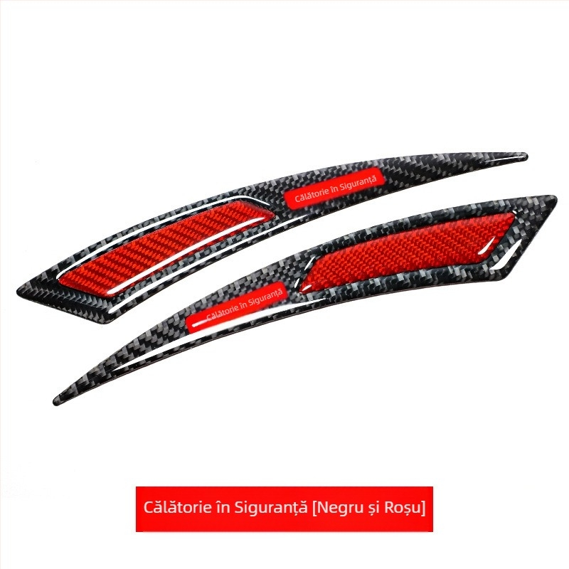 Bandă anti-coliziune pentru sprâncene, din fibră de carbon reală, anti-coliziune, anti-zgârieturi, lipici anti-coliziune, autocolant decorativ, bandă decorativă pentru roți auto noi
