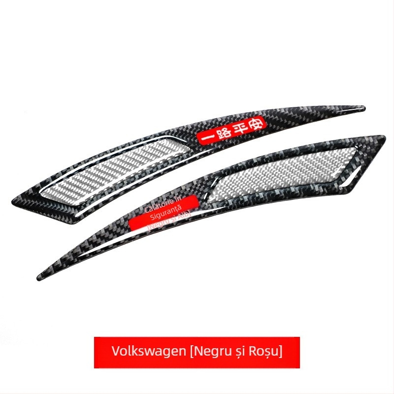 Bandă anti-coliziune pentru sprâncene, din fibră de carbon reală, anti-coliziune, anti-zgârieturi, lipici anti-coliziune, autocolant decorativ, bandă decorativă pentru roți auto noi