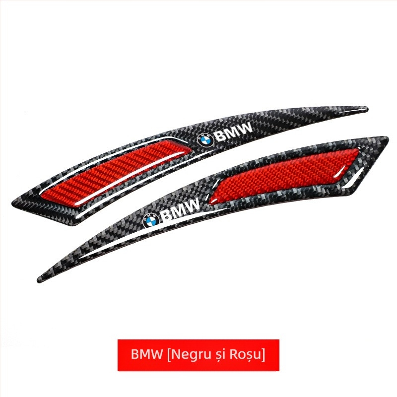 Bandă anti-coliziune pentru sprâncene, din fibră de carbon reală, anti-coliziune, anti-zgârieturi, lipici anti-coliziune, autocolant decorativ, bandă decorativă pentru roți auto noi