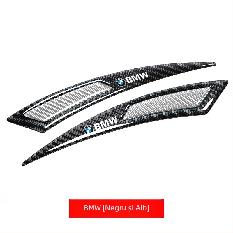 Bandă anti-coliziune pentru sprâncene, din fibră de carbon reală, anti-coliziune, anti-zgârieturi, lipici anti-coliziune, autocolant decorativ, bandă decorativă pentru roți auto noi