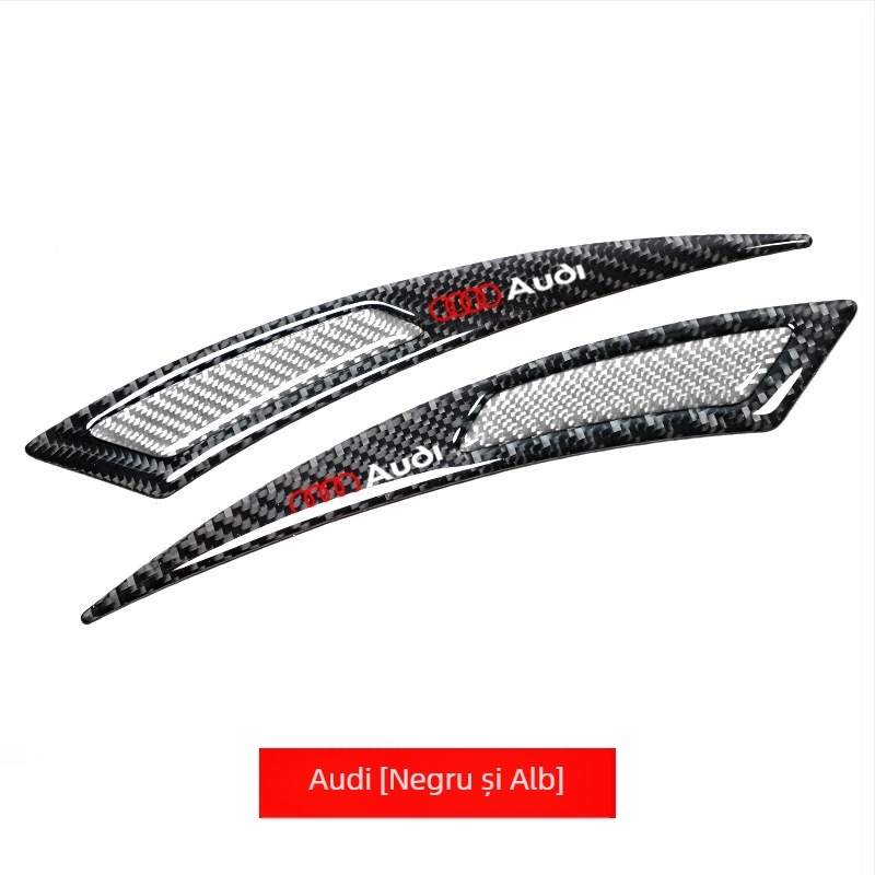 Bandă anti-coliziune pentru sprâncene, din fibră de carbon reală, anti-coliziune, anti-zgârieturi, lipici anti-coliziune, autocolant decorativ, bandă decorativă pentru roți auto noi