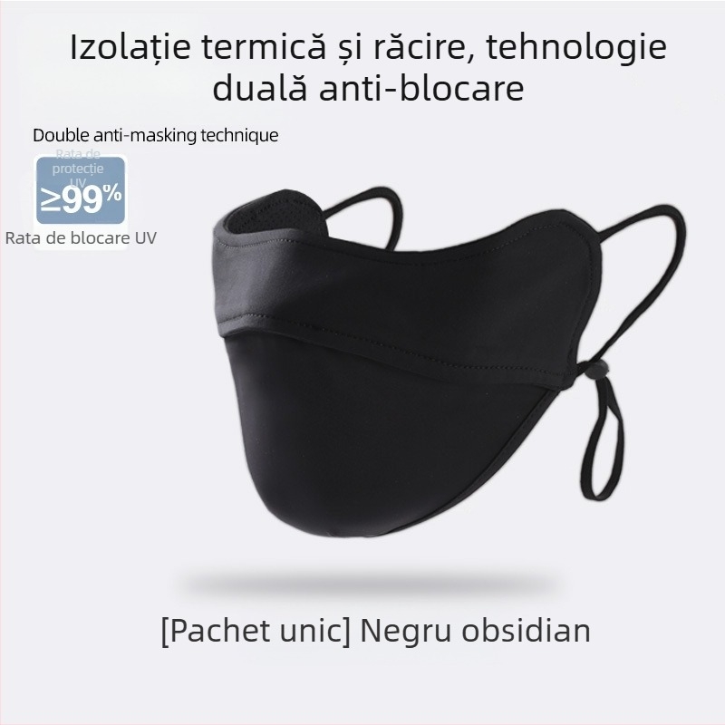 Mască de protecție solară pentru femei, colțul ochilor, respirabilă, de vară, anti-ultraviolete, gradient de mătase de gheață, stereo, mască de soare UPF50