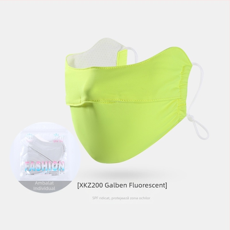 Mască de protecție solară pentru femei, colțul ochilor, respirabilă, de vară, anti-ultraviolete, gradient de mătase de gheață, stereo, mască de soare UPF50