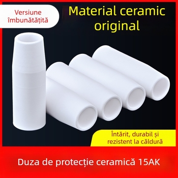 Duză de protecție 1K, accesorii pentru pistol de sudură cu protecție gazoasă europeană, duză de protecție airless, duză 200A, mașină de sudură ceramică cu două ecrane, duză de porțelan