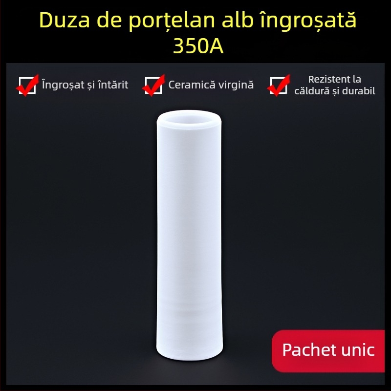 Duză de protecție 1K, accesorii pentru pistol de sudură cu protecție gazoasă europeană, duză de protecție airless, duză 200A, mașină de sudură ceramică cu două ecrane, duză de porțelan
