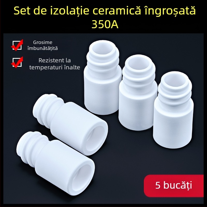 Duză de protecție 1K, accesorii pentru pistol de sudură cu protecție gazoasă europeană, duză de protecție airless, duză 200A, mașină de sudură ceramică cu două ecrane, duză de porțelan
