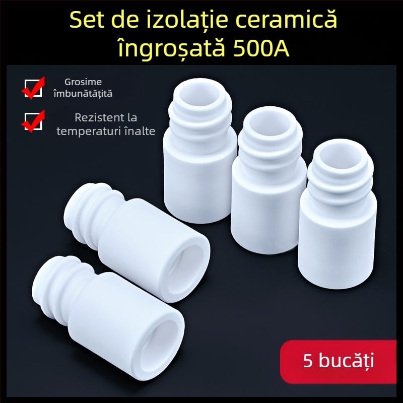 Duză de protecție 1K, accesorii pentru pistol de sudură cu protecție gazoasă europeană, duză de protecție airless, duză 200A, mașină de sudură ceramică cu două ecrane, duză de porțelan
