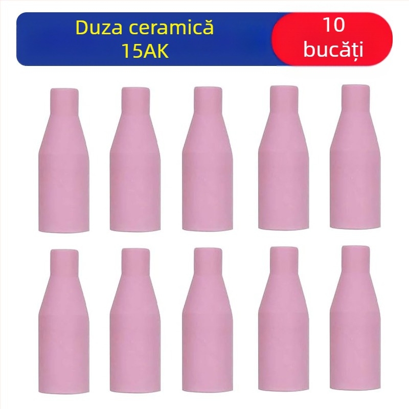 Duză de protecție 1K, accesorii pentru pistol de sudură cu protecție gazoasă europeană, duză de protecție airless, duză 200A, mașină de sudură ceramică cu două ecrane, duză de porțelan