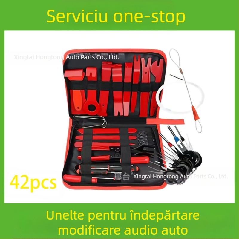 Setul de scule pentru îndepărtarea pieselor din plastic auto este potrivit pentru bara de protecție audio, bord, catarame interioare etc. Producător specializat în
