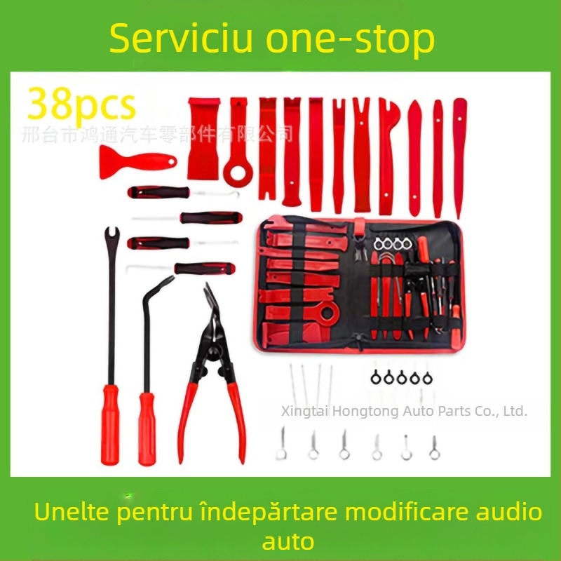 Setul de scule pentru îndepărtarea pieselor din plastic auto este potrivit pentru bara de protecție audio, bord, catarame interioare etc. Producător specializat în