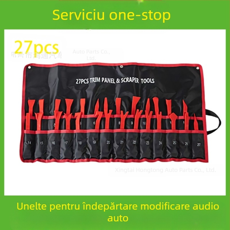 Setul de scule pentru îndepărtarea pieselor din plastic auto este potrivit pentru bara de protecție audio, bord, catarame interioare etc. Producător specializat în