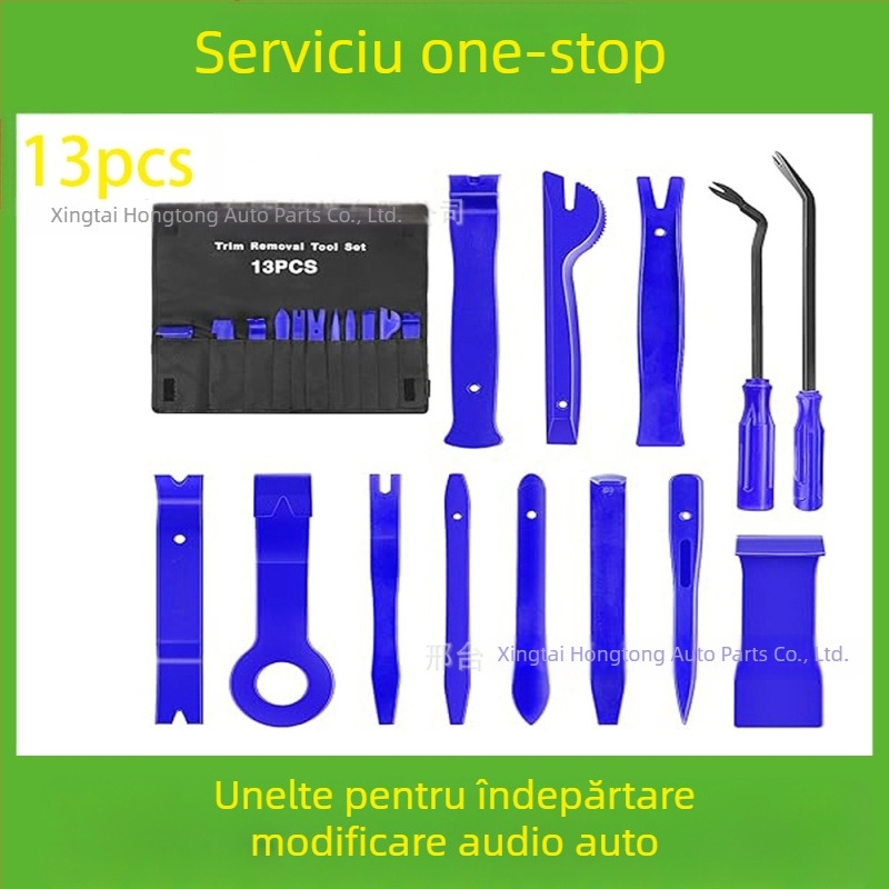 Setul de scule pentru îndepărtarea pieselor din plastic auto este potrivit pentru bara de protecție audio, bord, catarame interioare etc. Producător specializat în