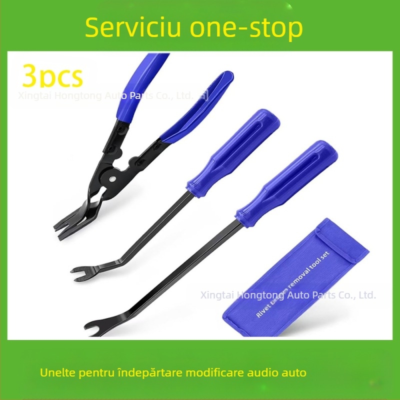 Setul de scule pentru îndepărtarea pieselor din plastic auto este potrivit pentru bara de protecție audio, bord, catarame interioare etc. Producător specializat în