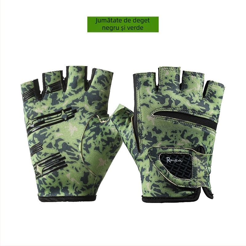 Mănuși de pescuit noi pentru bărbați, primăvara și vara, cu trei degete, Luya, mănuși pentru femei, protecție solară, uscare rapidă, mătase specială din gheață, respirabilă, antiderapantă, rezistentă la uzură