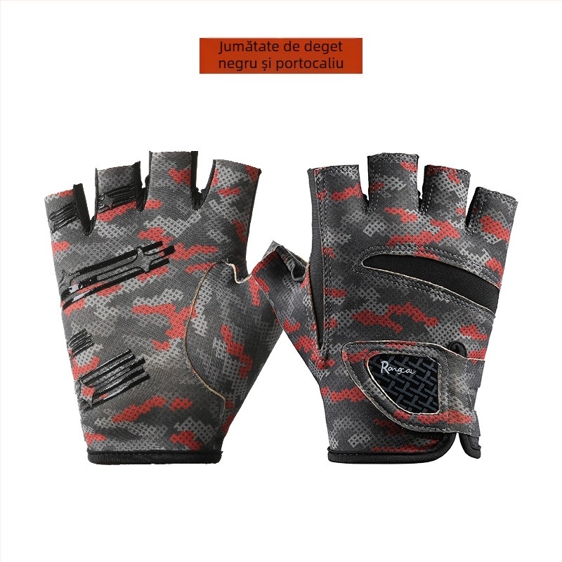 Mănuși de pescuit noi pentru bărbați, primăvara și vara, cu trei degete, Luya, mănuși pentru femei, protecție solară, uscare rapidă, mătase specială din gheață, respirabilă, antiderapantă, rezistentă la uzură