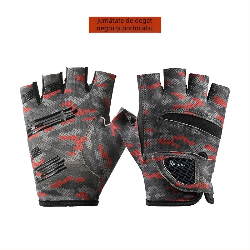 Mănuși de pescuit noi pentru bărbați, primăvara și vara, cu trei degete, Luya, mănuși pentru femei, protecție solară, uscare rapidă, mătase specială din gheață, respirabilă, antiderapantă, rezistentă la uzură