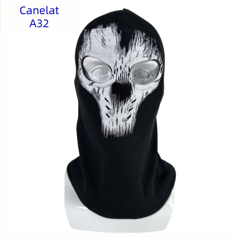 Producători transfrontalieri Halloween cs pălărie Call of Duty personalitate fantomă pălărie mască de călărie rezistentă la vânt caldă