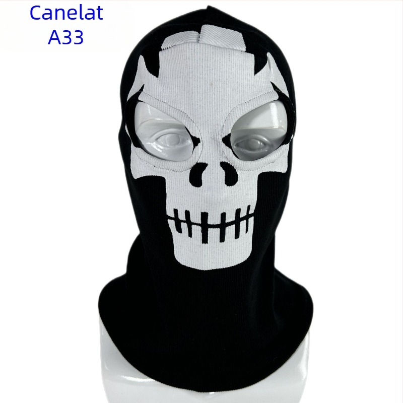 Producători transfrontalieri Halloween cs pălărie Call of Duty personalitate fantomă pălărie mască de călărie rezistentă la vânt caldă