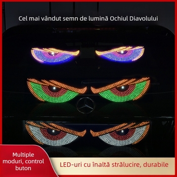Display LED dinamic pentru ochii mașinii - XL Devil Eyes, 12V, 5W, 1A