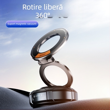 Suport magnetic pentru telefon auto cu cupă de vid, suport pe bord, prindere automată, potrivire universală