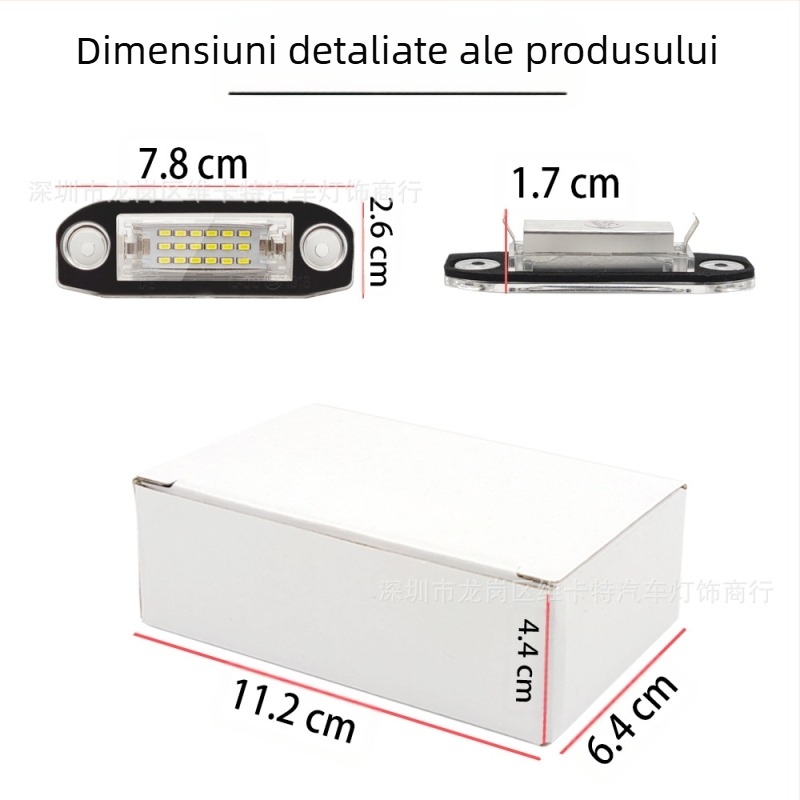 Ansamblu lampă plăcuță Volvo – LED, 12V, 2W, 30000h viață