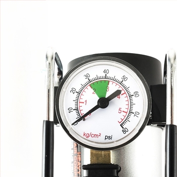 Pompa de aer pentru anvelope auto, cu cilindri duali, carcasă metalică, 12V, 120W, debit 35 L/min, cablu de alimentare 2,8 m, alimentare de la brichetă, cu manometru