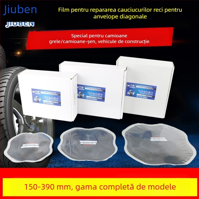 Nine Books Film de reparare a anvelopelor din cauciuc – set de nouă bucăți pentru reparații la rece, destinat autobuzelor și camioanelor
