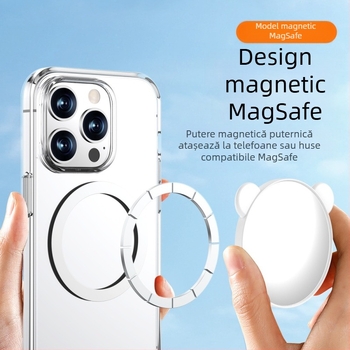 Oglindă selfie pentru camera de pe spatele telefonului cu atașare magnetică, model TH-255, compatibil universal, acceptă mărci private