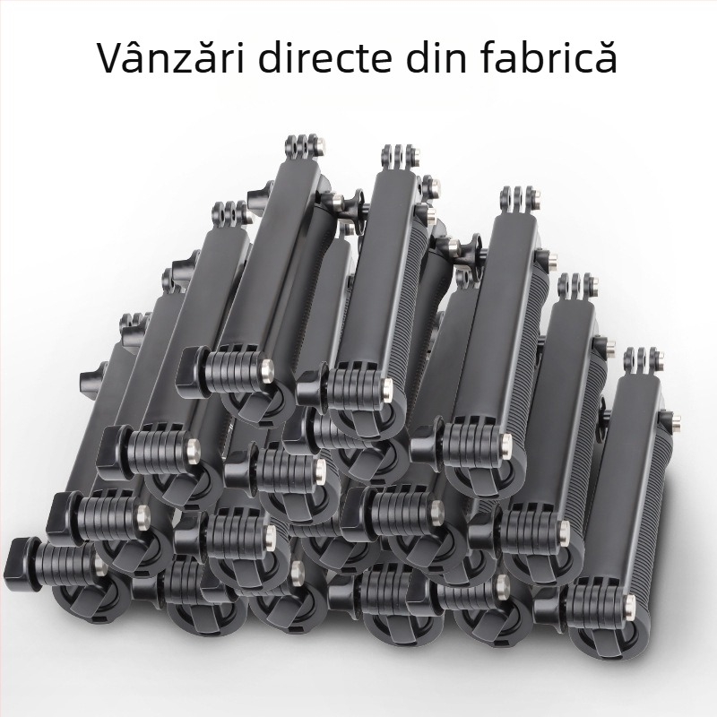 Accesoriu GoPro: băț selfie din plastic, 3 secțiuni, model ZPG-02