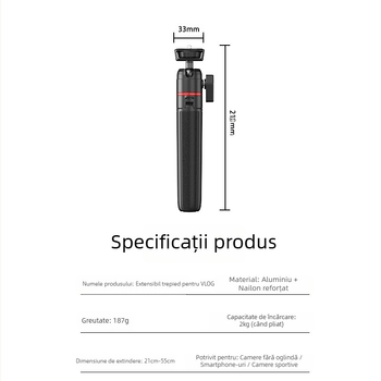 Mini stativ de birou lazy pentru cameră și telefon, construcție din aliaj, personalizabil, stil general