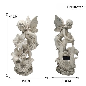 Sculptură înger din rășină pentru grădină — decor exterior curte (Material: rășină sintetică; Brand: Huayang Craft; Categorie: obiecte din rășină; Ambalare: ambalaj din carton)