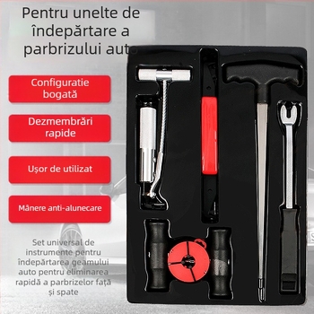 Unealtă pentru demontarea parbrizului auto cu sfoară și mâner de demontare — Musen Hall, instrument auto, greutate 1,1 kg