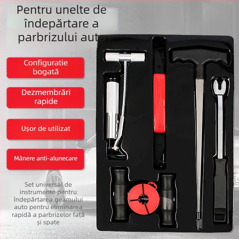 Unealtă pentru demontarea parbrizului auto cu sfoară și mâner de demontare — Musen Hall, instrument auto, greutate 1,1 kg